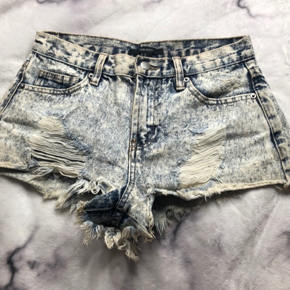 Forever 21 Pants - Acid Wash Denim Shorts